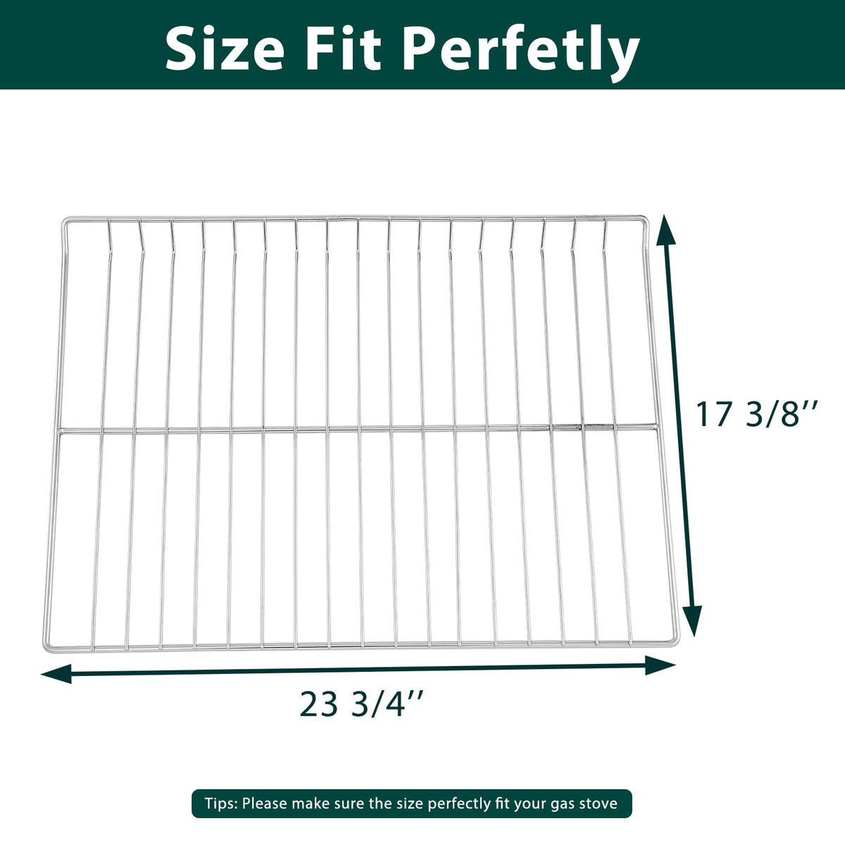 WB48T10095 Oven Racks Replacement Parts for GE Profile Oven Rack 304 Stainless Steel GE Hotpoint Gas Range Stove Rack 23.75’’ x 17.4’’ Spectra XL44 Electric Roaster Double Wire Rack Shelf 2 Pcs