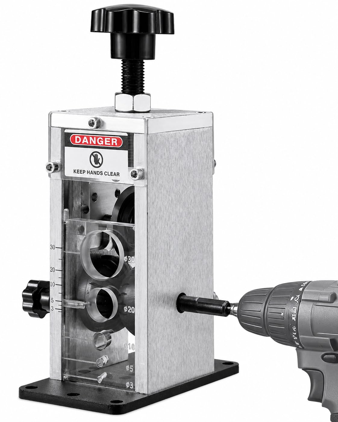 JFHID Wire Stripper Machine, Manual & Drill Driven, Gauge Wire 0.06"-1.18"