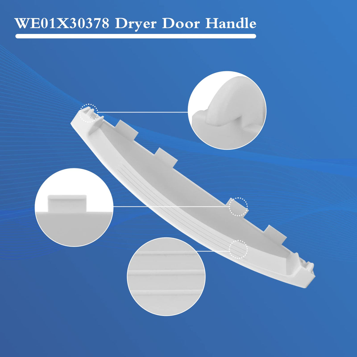 WE01X30378 PS12743305 Dryer Door Handle for GE GUD