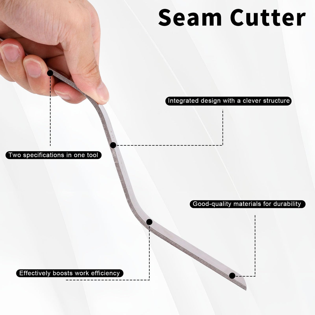 XIHIRCD 4pcs Brick Jointers, Double-Sided Tuck Pointing Tools