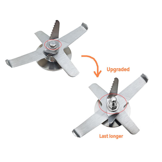 CRANDDI Spare Blades for Blender K80 K96 and K85, 1Pcs Blending blade With Long Blade Assembly, Stainless Steel Back-up Blade, Replacement Blade Accessories (K80 Blade)