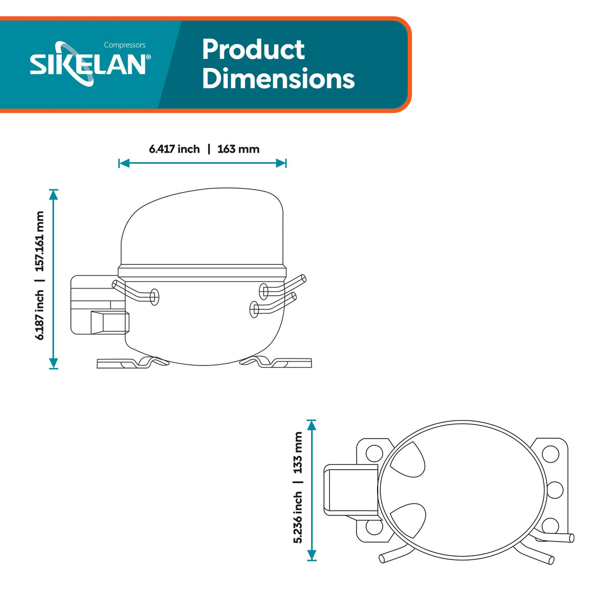 Sikelan Refrigerator Compressor 1/4 HP R600a – Qui