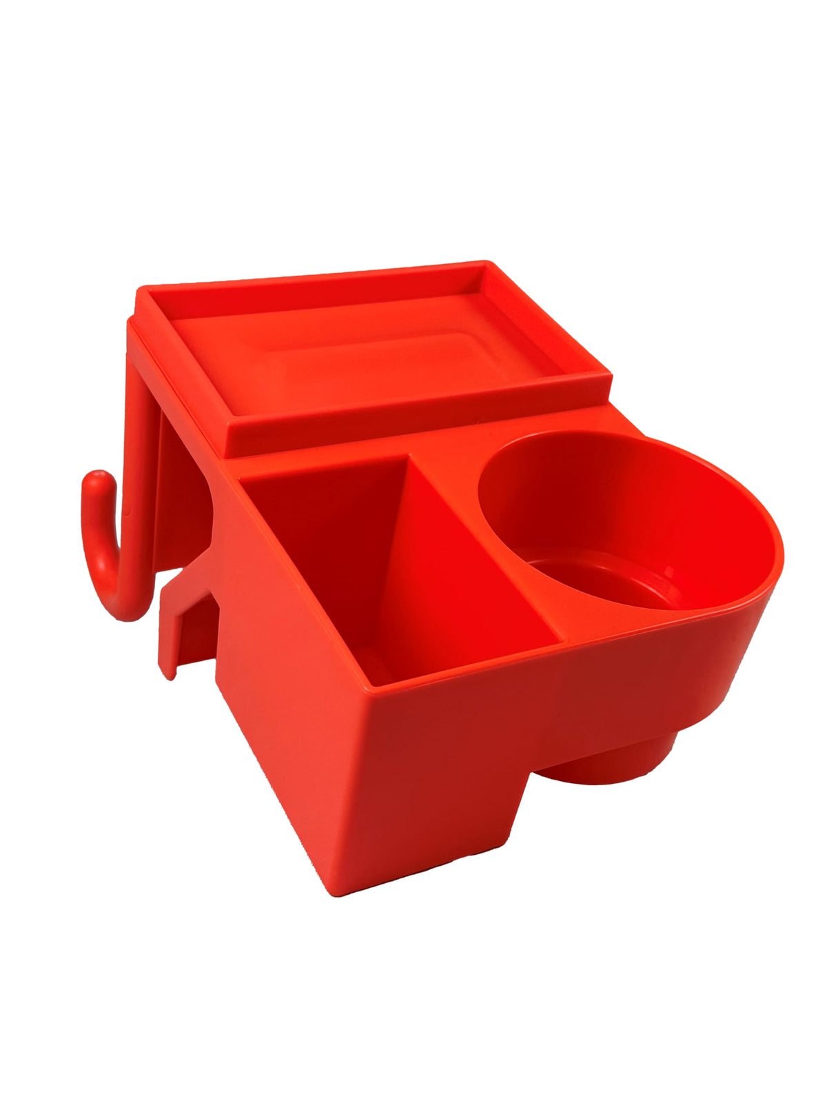 LINE WORK BUCKET PRODUCTS The 4N1 Bucket Truck Tool Organizer with Magnet, Bucket Hooks, Cup Holder and Storage