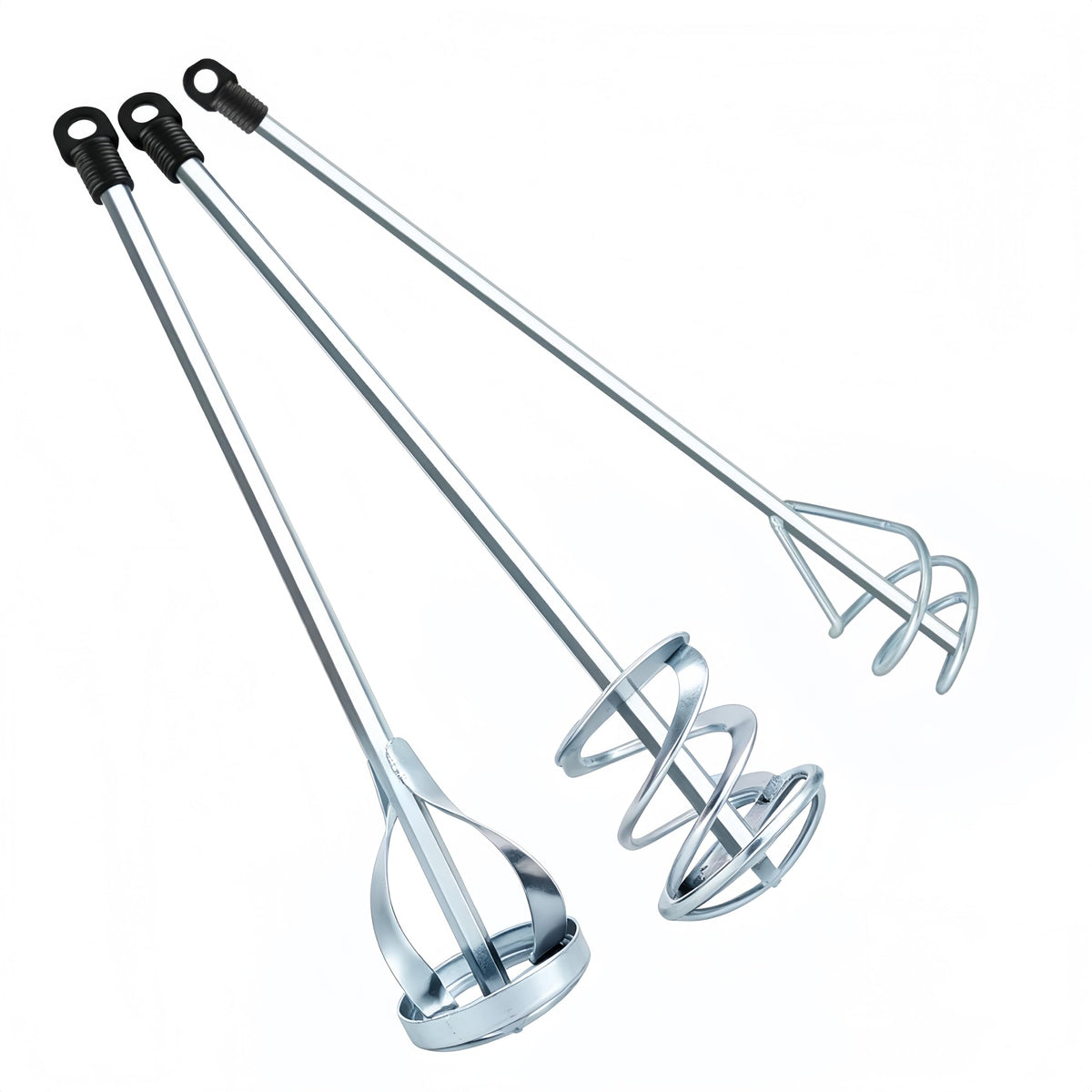 Paint Mixer for Drill 3 Pack, 15.7" Steel Epoxy Resin Mud Paddle Set