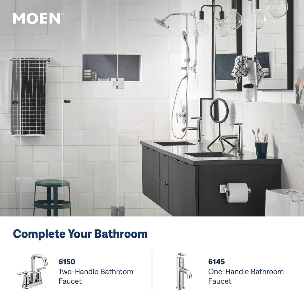 Moen T2901 Gibson Chrome Posi-Temp Valve Trim Kit