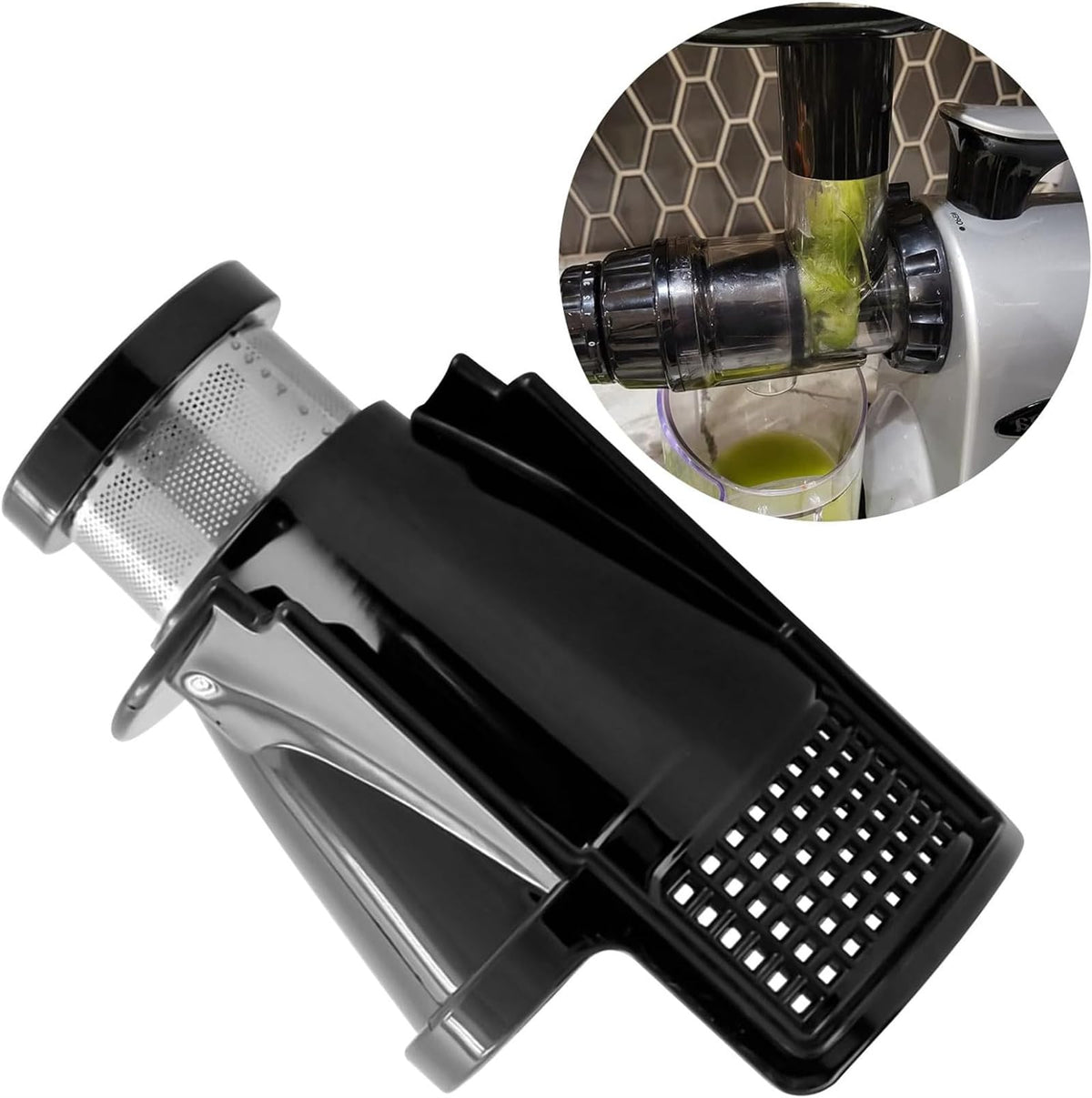 LOXGO Kitchen Juicer Juicing Screen Filter Simple Maintenance Compatible For 8003 8004 8006 Smooth Filtering Easy To Clean Stainless Steel