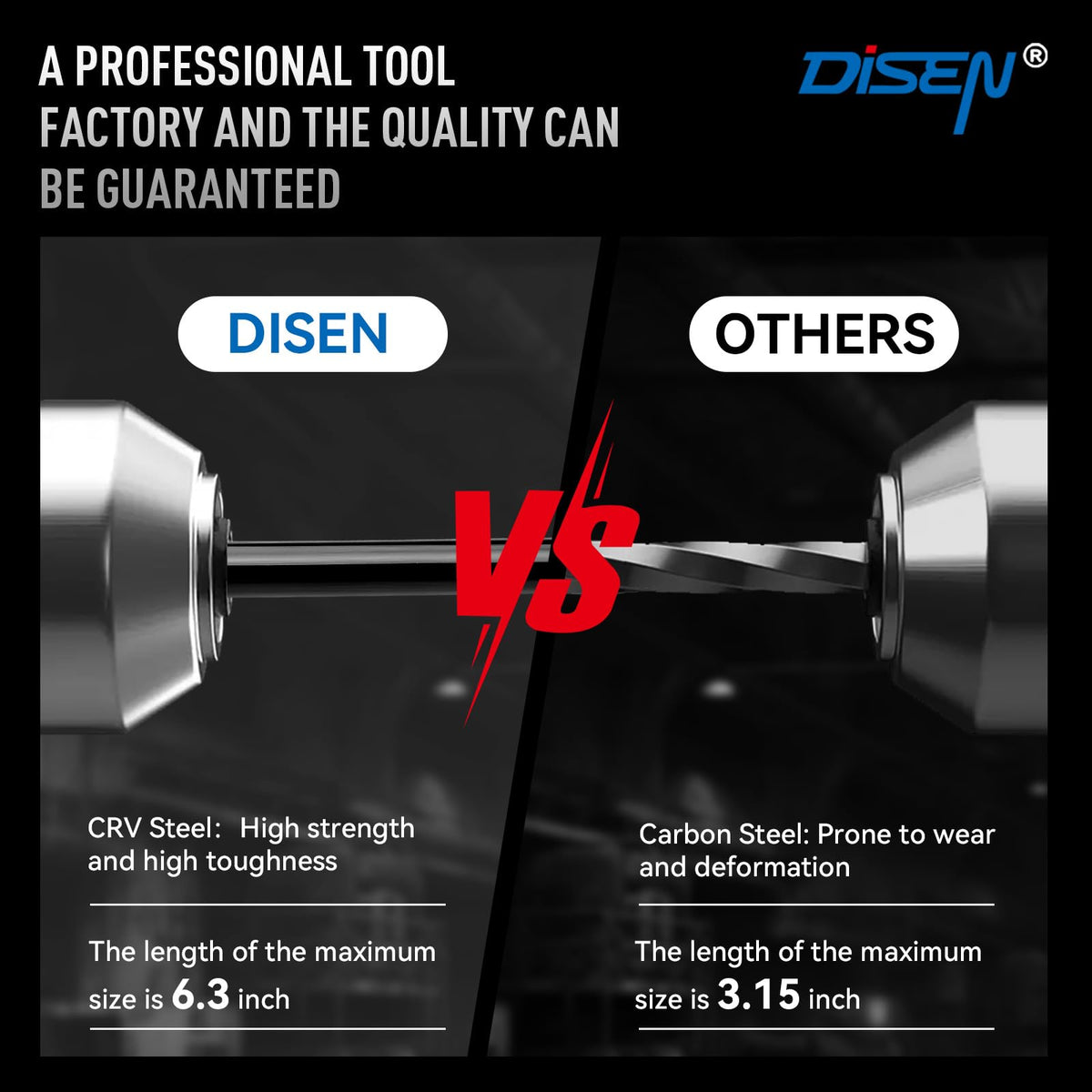 DISEN 36PC Allen Wrench Set, SAE & Metric Hex Key Set Torx Star Key Set, Long Arm Ball Head Design with T-Handle, Heat Treated Chrome Vanadium Steel