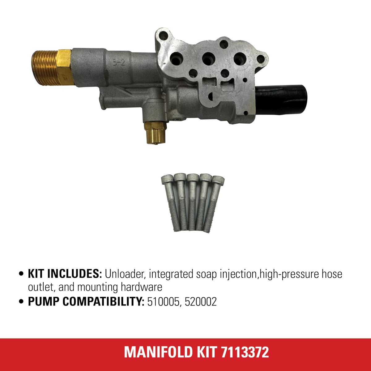 Simpson Manifold Replacement Kit for OEM Technologies Pressure Washer Pumps