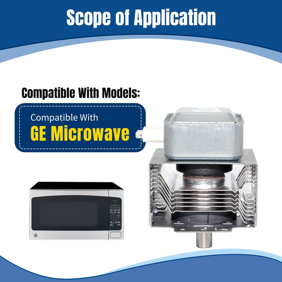 Replacement for GE WB27X10682 Magnetron for Microwave Oven, Compatible with RM269, WB27X10559, 1086312, 2M319J, 2M219J, Microwave Oven Repair Part