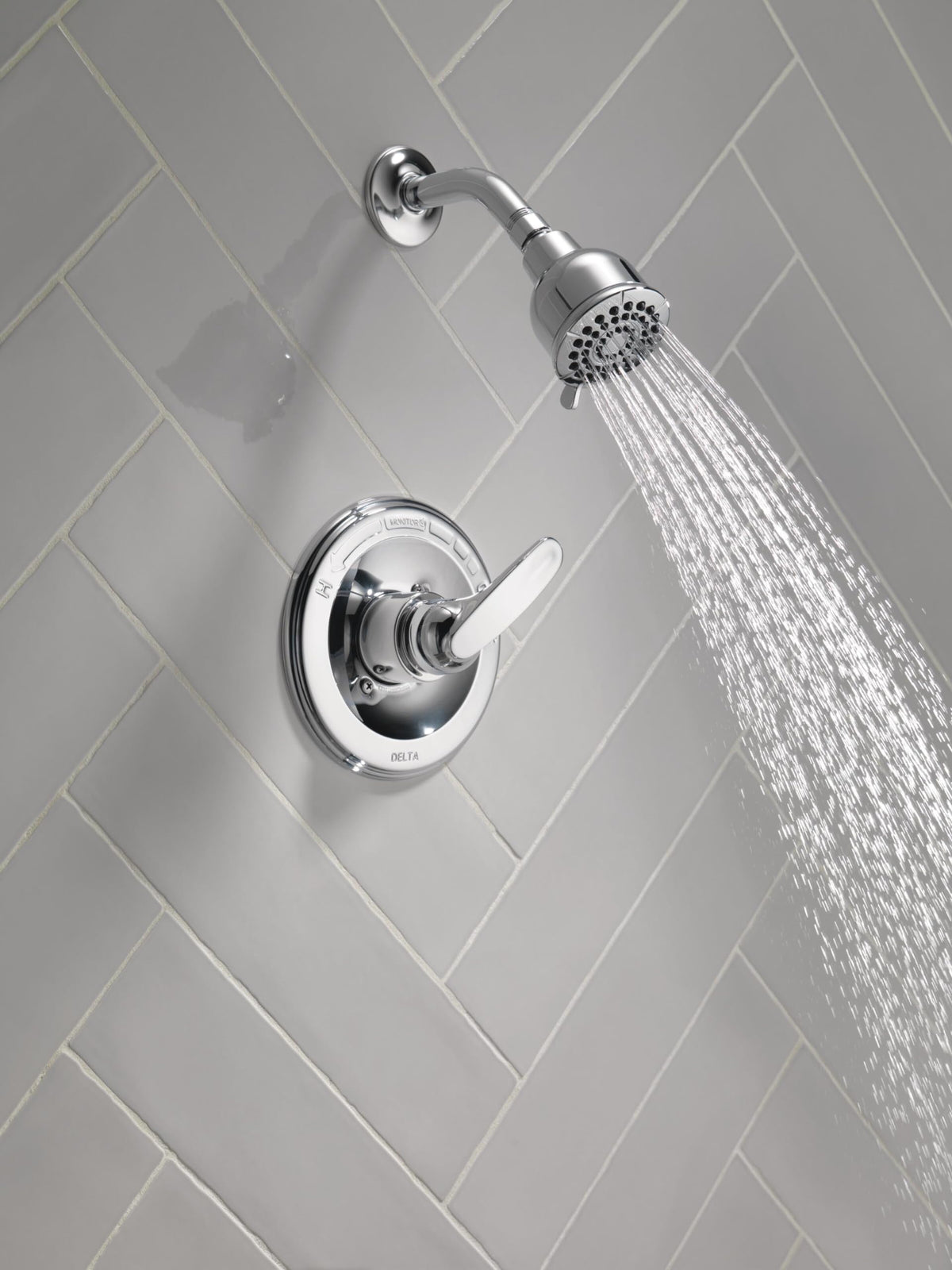 Delta Foundations 13 Series 2-Spray Shower Faucet Set, Brushed Nickel Shower Head and Handle Set, Valve Trim Kit, Stainless BT13210-SS (Valve Not Included)