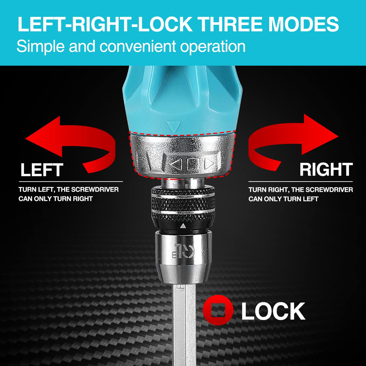 DURATECH 2PCS 12-in-1 Ratcheting Screwdriver Set, Multi-bit Screw Driver