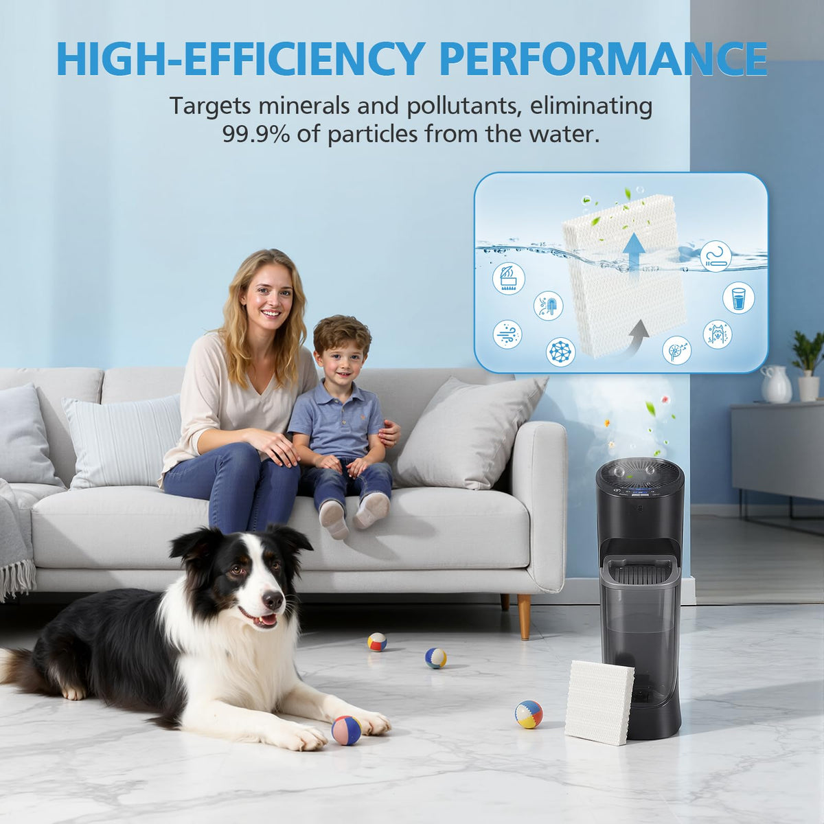 iSingo 6 Pack Humidifier Wicking HFT600 Replacement Filters T