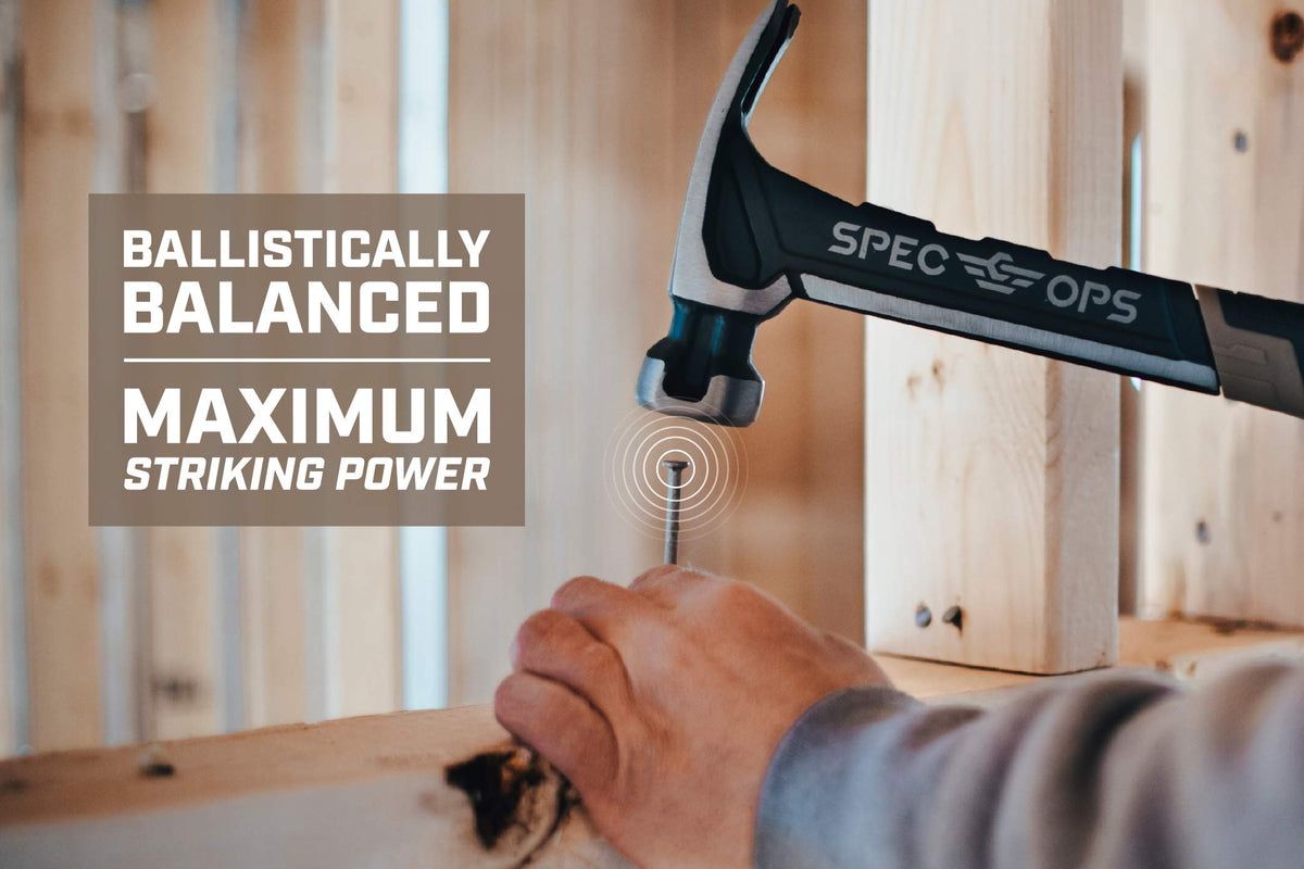 Spec Ops Tools Alloy Steel Rip Claw Framing Hammer, 22 Oz, Milled Face