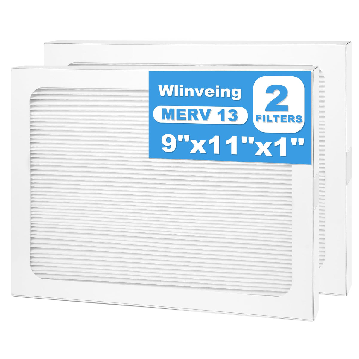 W-LINVEIN G 9 x 11 x 1 Dehumidifier Filter MERV 13 Compatible with Santa Fe Compact70, Ultra70, Element, Compact2, UA 65H dehumidifier Models, 2 Packs