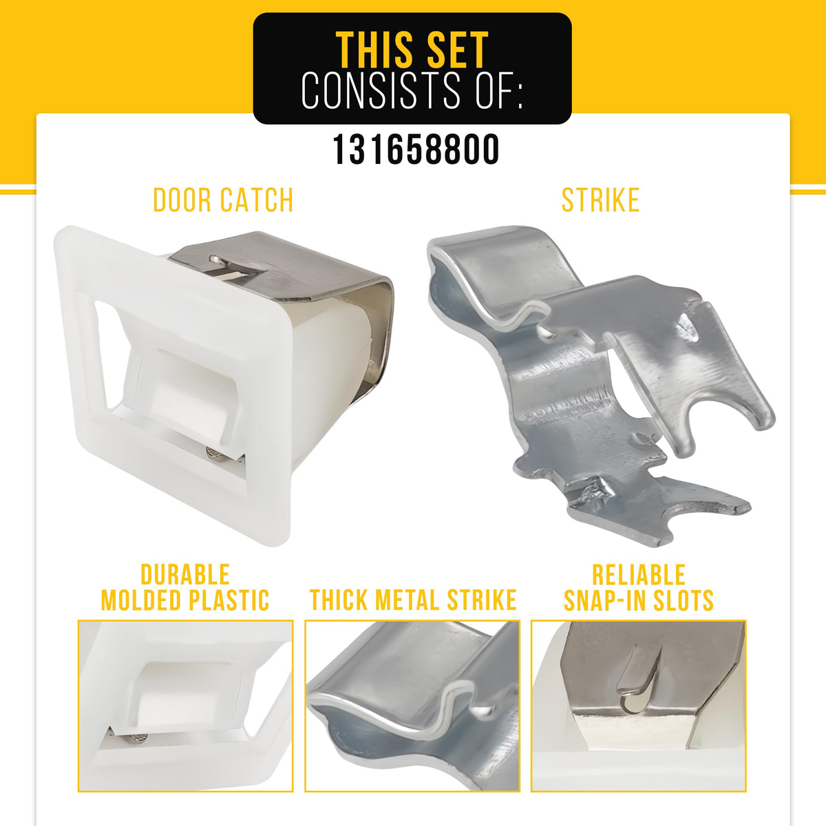 131658800 Dryer Door Catch for Frigidaire Kenmore 
