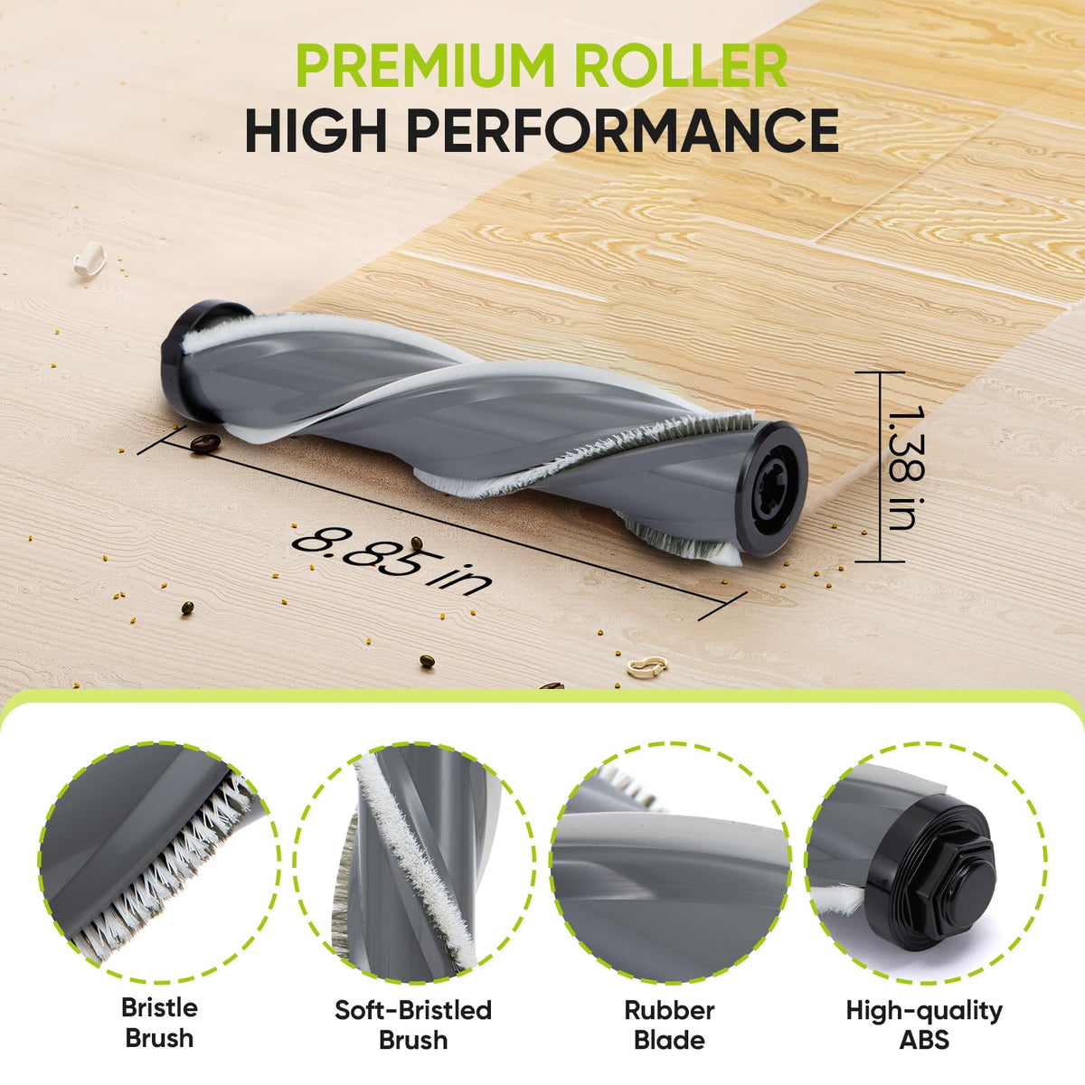2Pcs Replacement Brush Roll Fits for Bissell Cleanview XR Pet 300W/200W