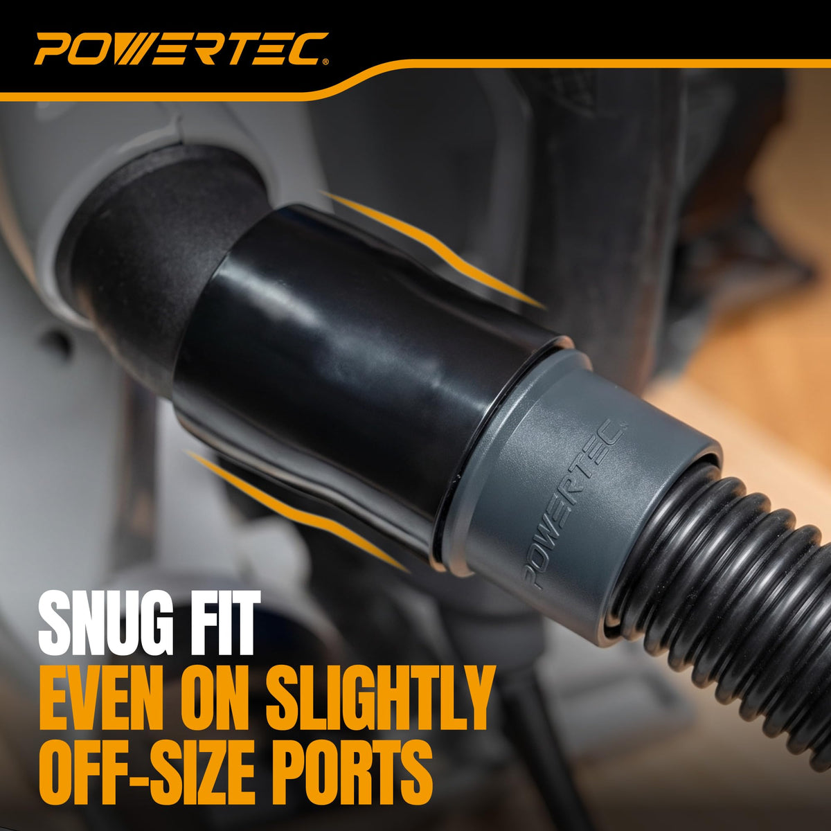 POWERTEC 1-1/4" OD x 10 Ft. Vacuum Hose Dust Collection Kit (70356)