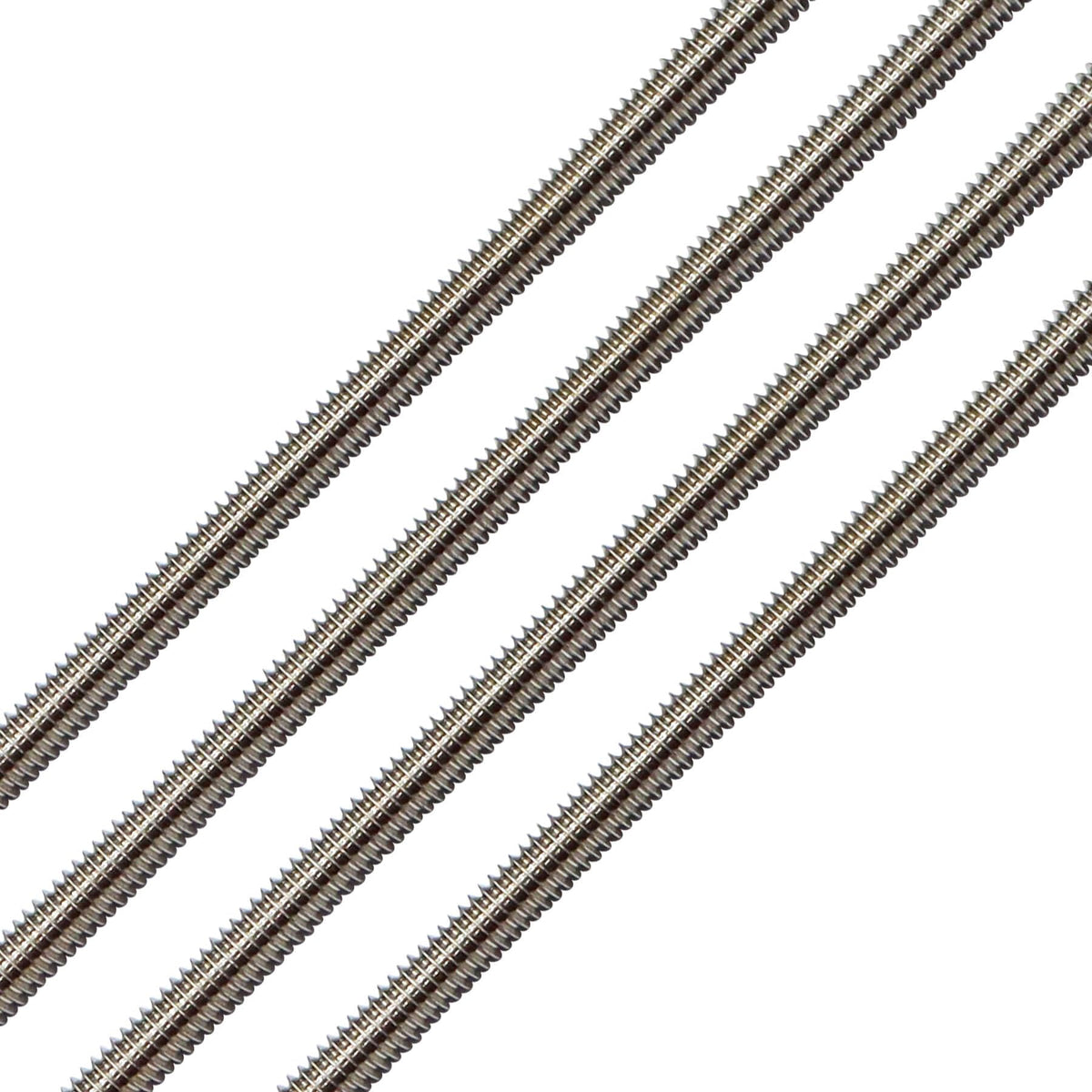 Aiwaiufu 48 Inch Stainless Steel Threaded Rods, 3/8"-16 Fully All Threaded Rods (Pack of 4)