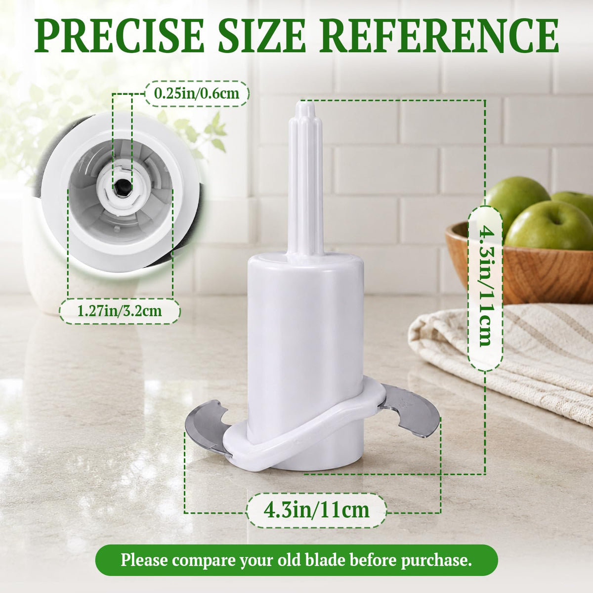 Replacement for Cuisinart CH-4CB Chopping Blade, 4 Cup Food Processor