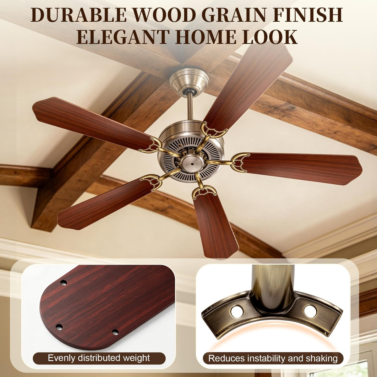 16 1/2" Replacement Fan Blades and Arms for 42 Inch Ceiling Fans
