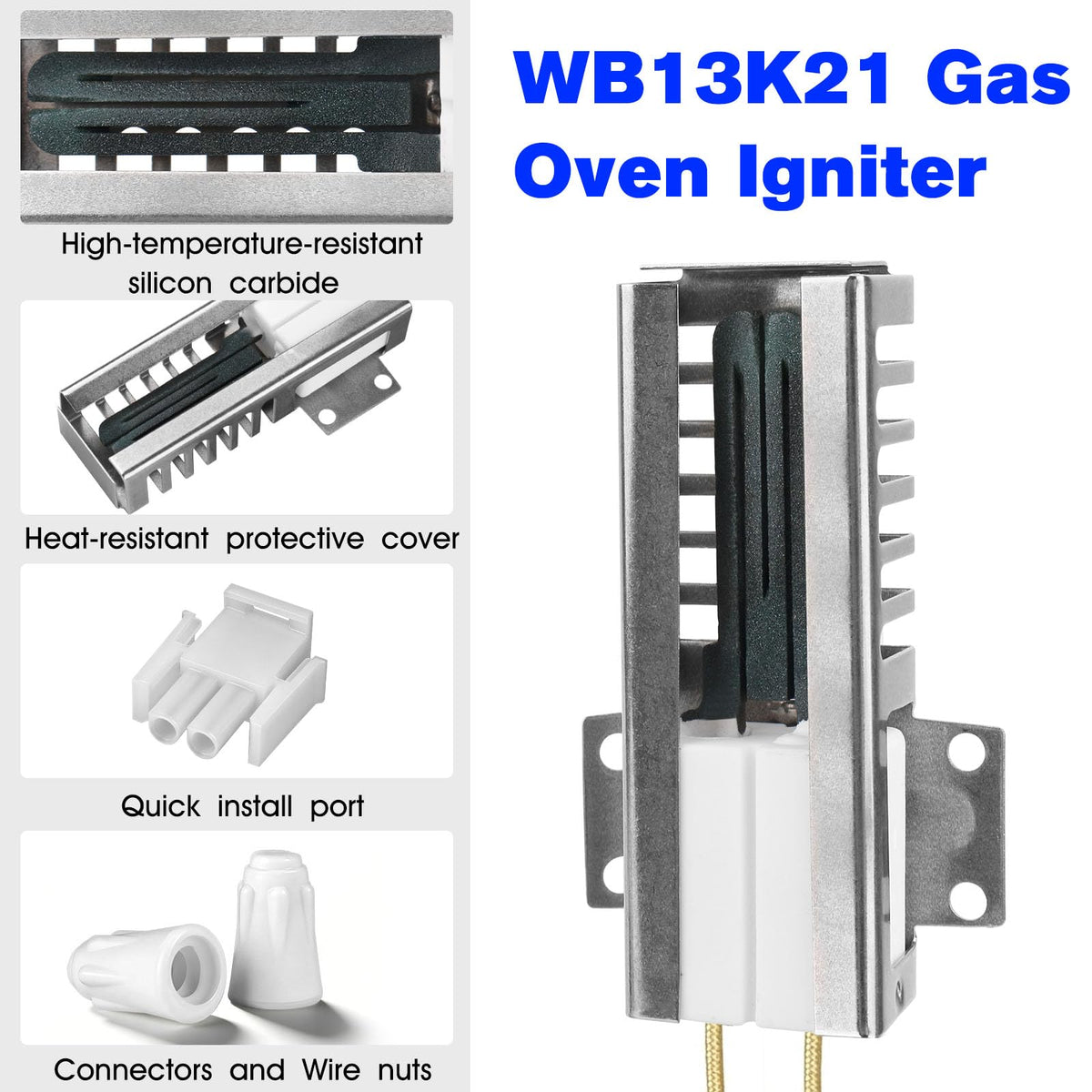 RO6G WB13K21 Oven Igniter for GE Sam-Sung Hotpoint Kenmore Gas Oven Igniter