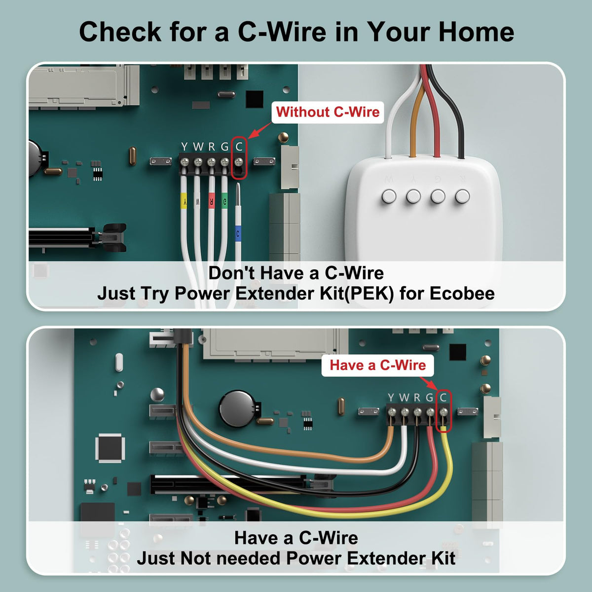 Solopen Power Extender Kit C-Wire Adapter for ecobee