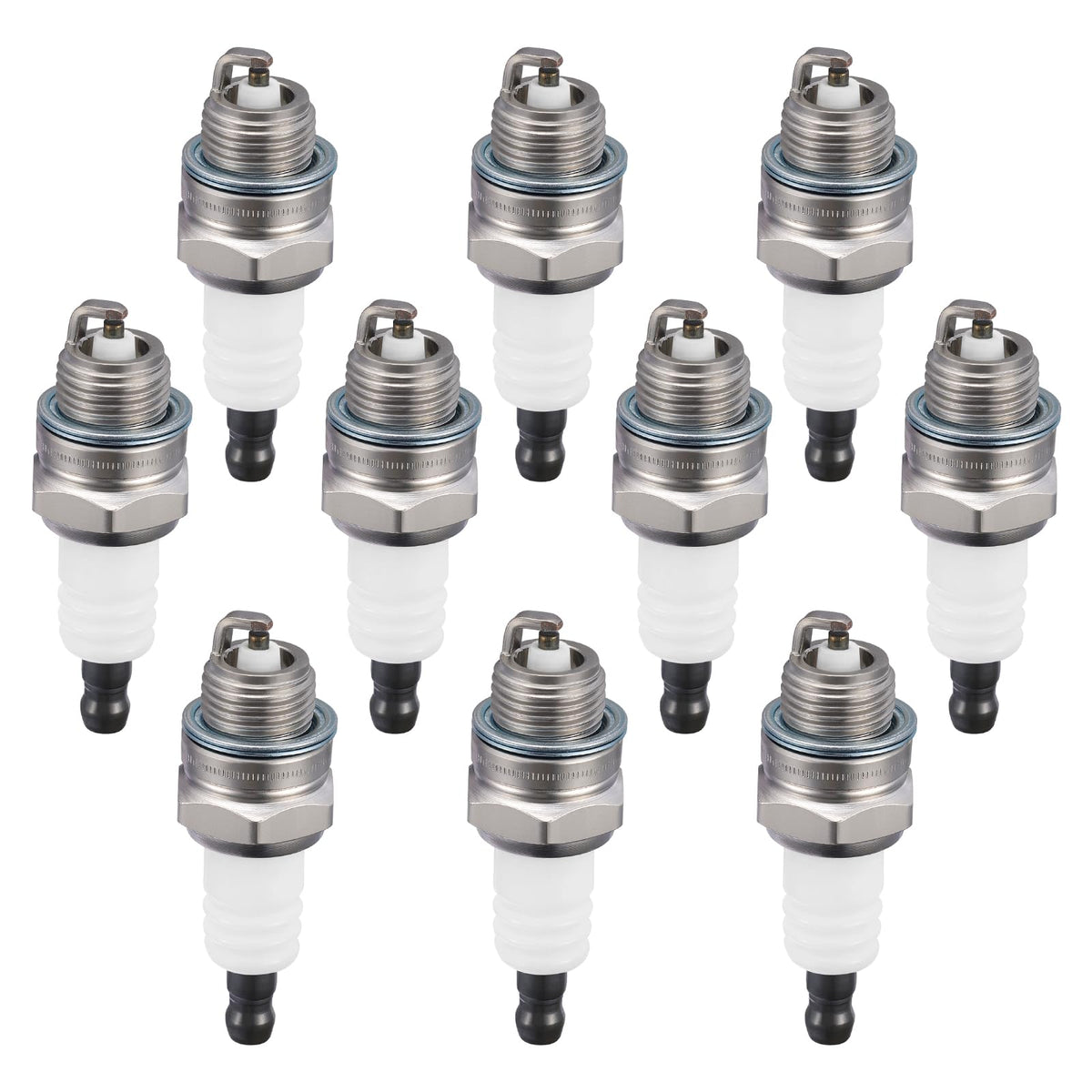 BDFHYK 5574 universal Spark Plugs Compatible with Universal engine for garden machines, lawn mowers, trimmers, etc. Replacement for BPMR8Y Set of 10
