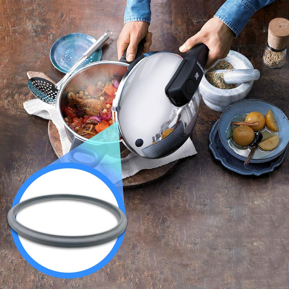 Anakel Home Pot Gasket Sealing Ring, Compatible with WMF Perfect, Perfect Plus, Premium, Ultra & Pro Pressure Cookers, Silicone Replacement Gasket, Ø22cm / Ø8.66in