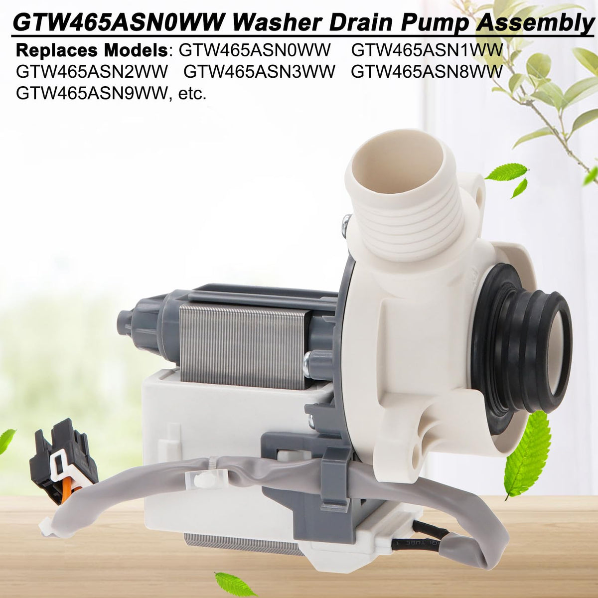 GTW465ASN1WW GTW465ASN3WW Washer Drain Pump Fit for GE GTW465ASN0WW