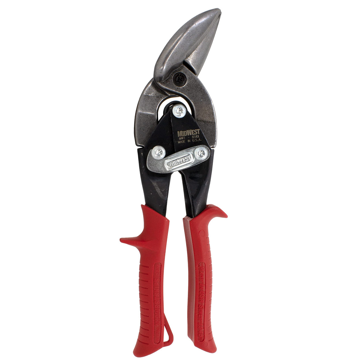 MIDWEST Aviation Snips, Left Cut Offset, Tin Snips