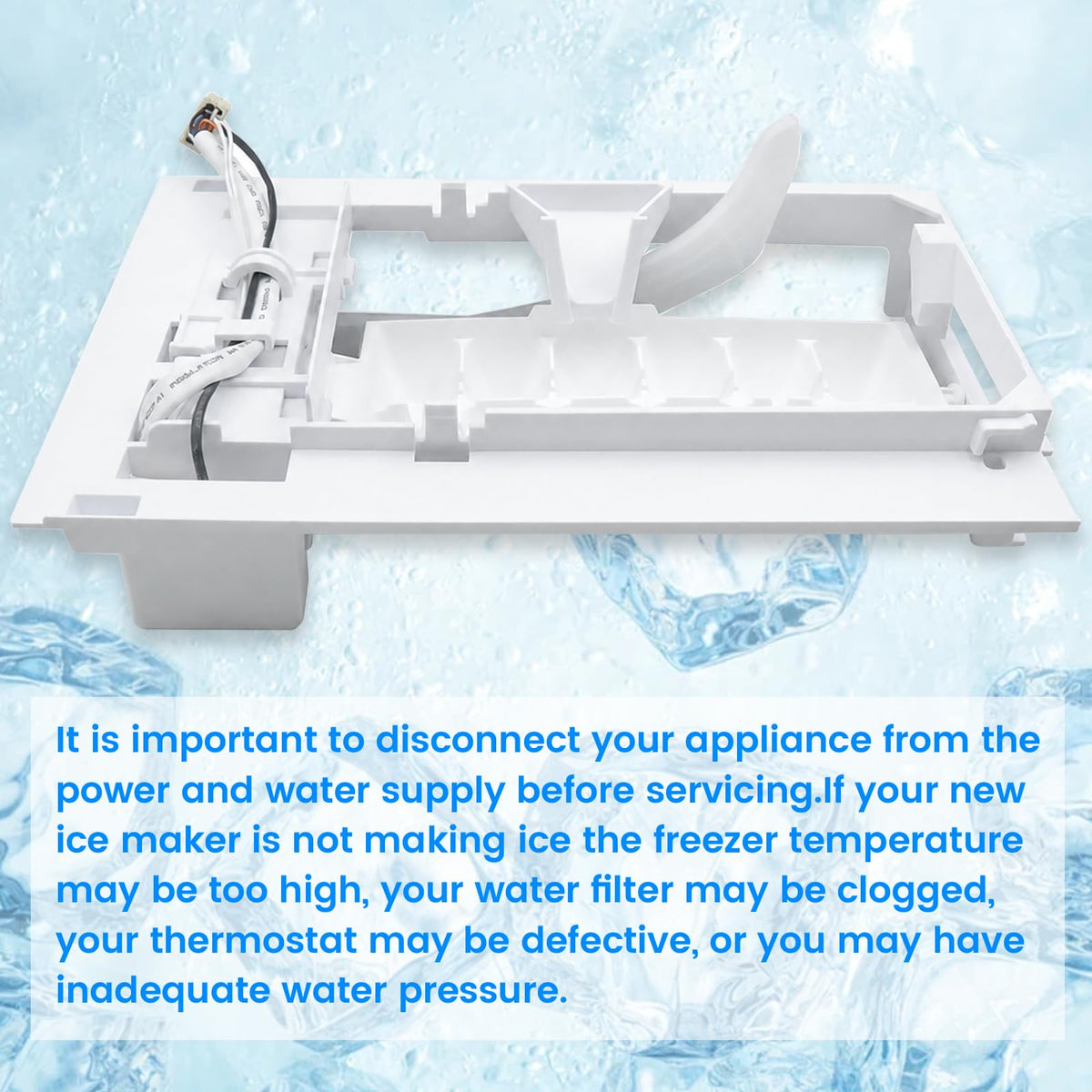 Upgraded AEQ72909603 AEQ72909602 Ice Maker Assembl