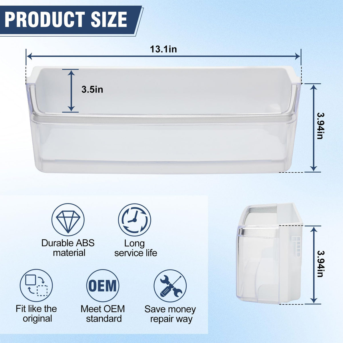 AAP73252302 Refrigerator Door Shelf Bin (LEFT) for