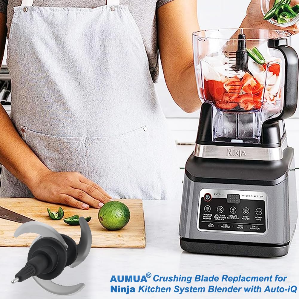 Chopping Blade 319KKU770 for Ninja Food Processor BN601 bn801 BL681A bl682 BL770 bl773co BL780 bl910 TB401 br601amz, Ninja Blender Kitchen System Crushing Blade Replacement Part for 64 oz Pitcher Bowl