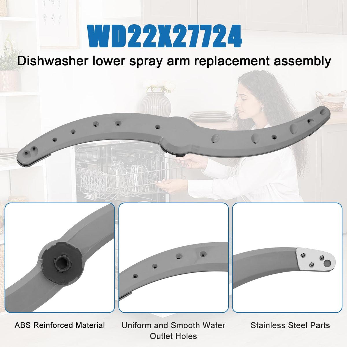 WD22X27724 WD22X33499 Dishwasher Lower Spray Arm D