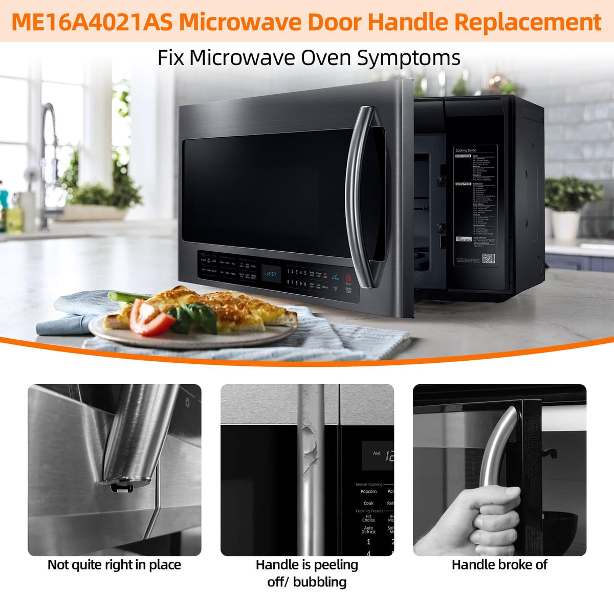 StuyJoab ME16A4021AS Microwave Door Handle, DE94-0