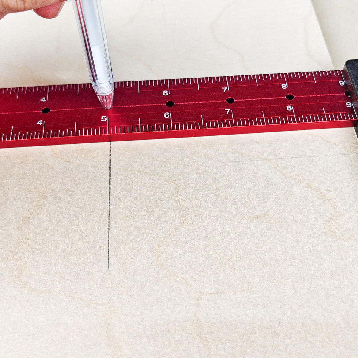 Combination Square 12 Inch, Precision Woodworking Square with Support Lip