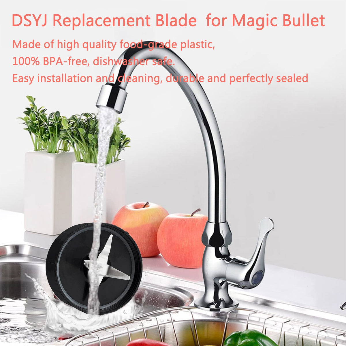 DSYJ 000026 1 Cross Replacement for The Blender Juicer Mixer Black 1Pcs