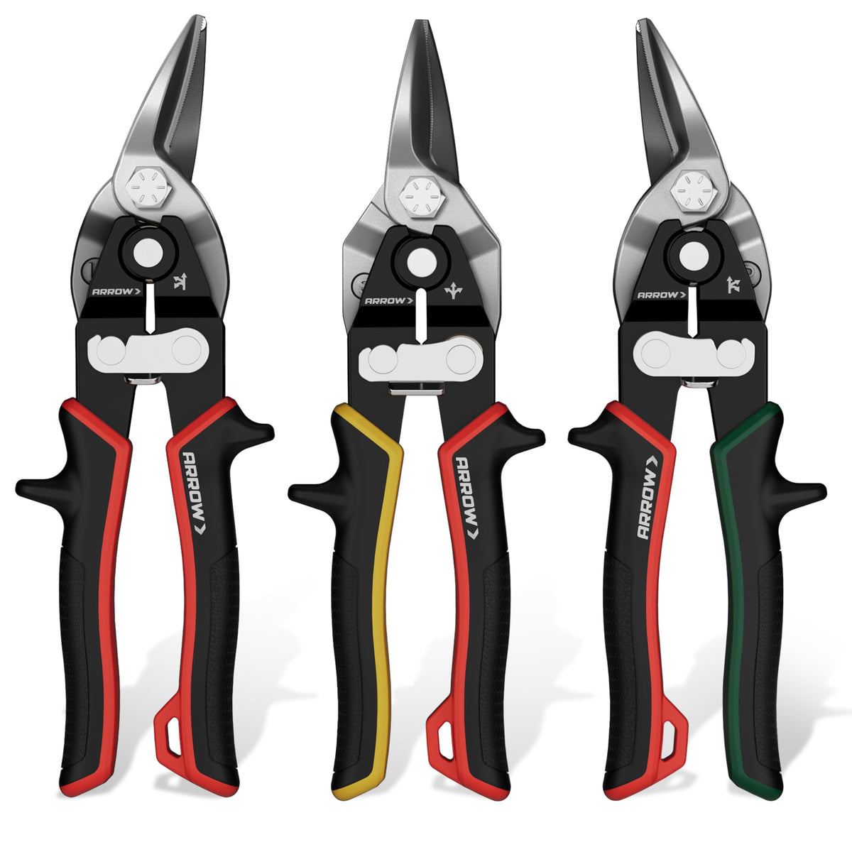 ARROW 3PCS 8-inch Aviation Tin Snips for Sheet Metal