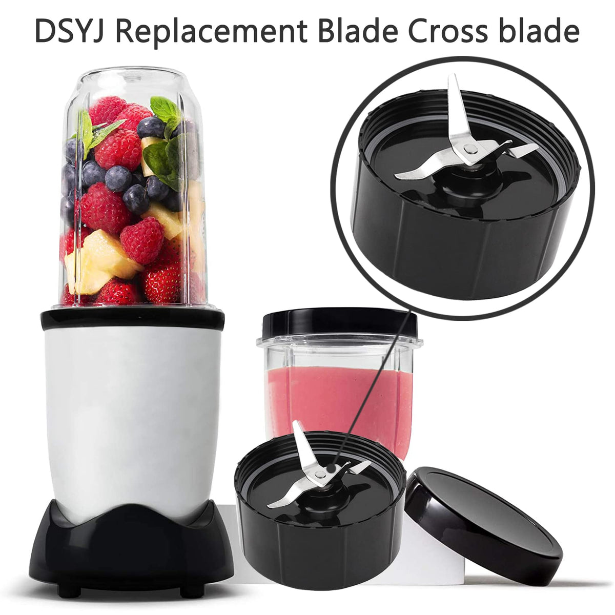 DSYJ 000026 1 Cross Replacement for The Blender Juicer Mixer Black 1Pcs
