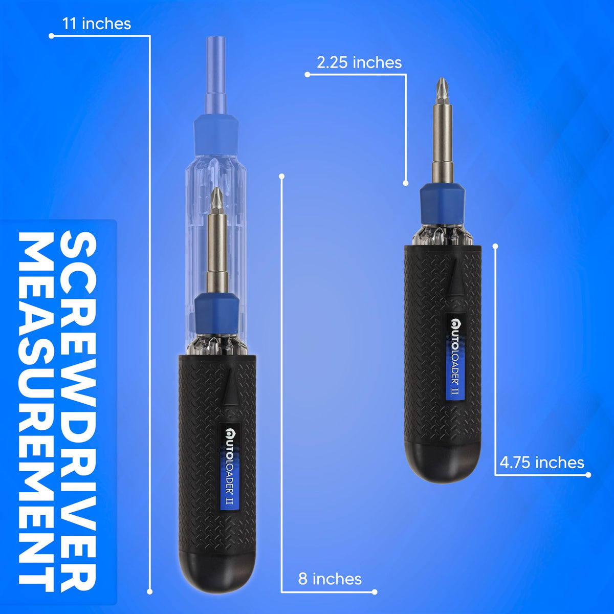 Autoloader Multi-Bit Magnetic Screwdriver with Auto-Loading Barrel