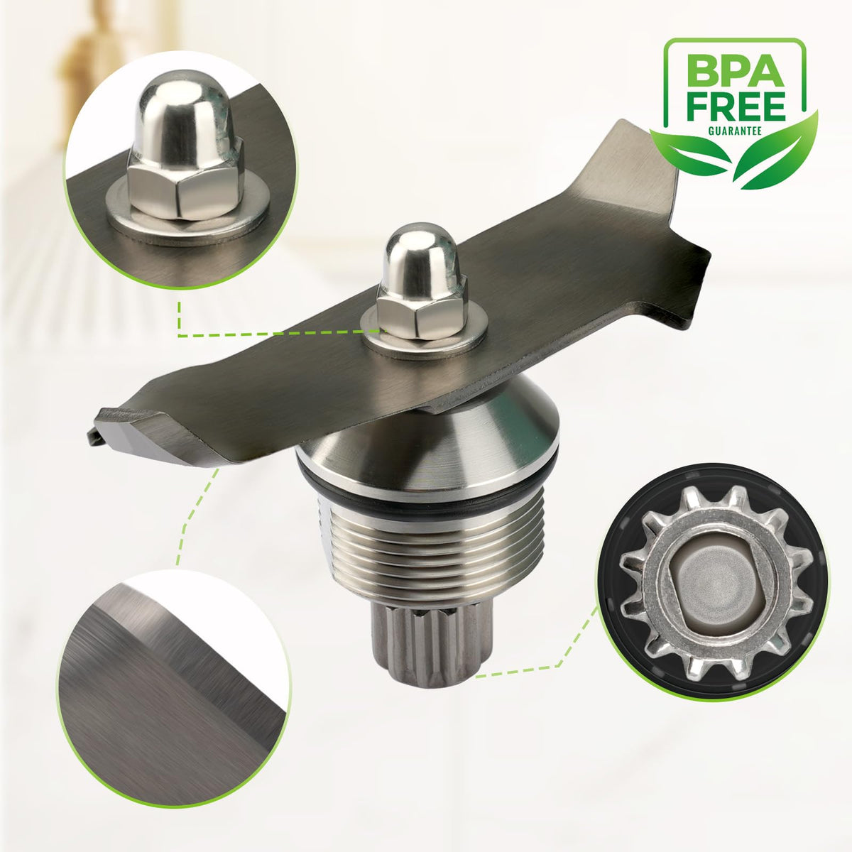 15990 Advance Blade Assembly Replacement Compatible with Vitamix The Quiet One VM0145, BarBoss and Blending Station Advance, Fits 32 oz & 48 oz Advance Containers