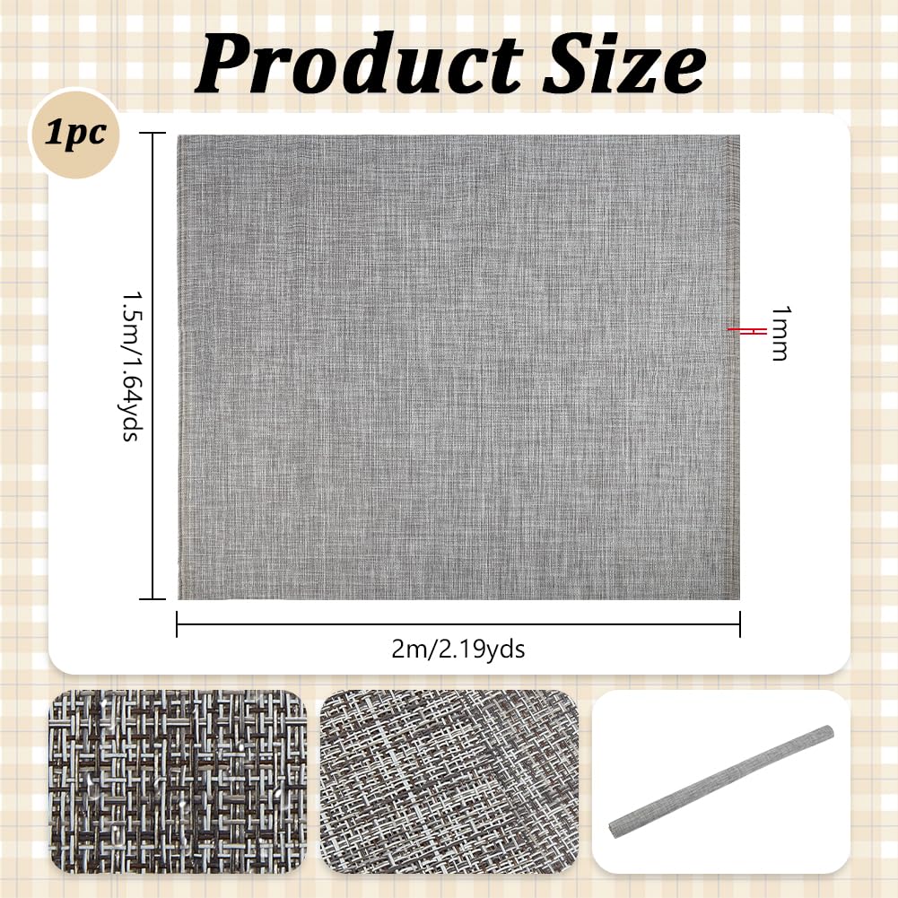 NBEADS 2.19Yards Outdoor Patio Chair Replacement Fabric, 1.64Yards Wide Woven Mesh Sling Fabric Woven Waterproof Sling Material for Patio Furniture Repair DIY Upholstery