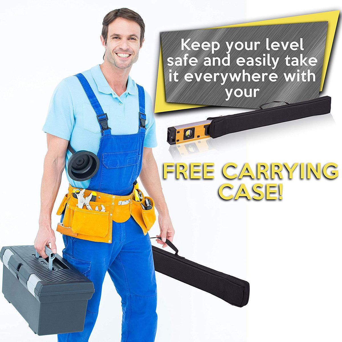 24 Inch Digital Level - Torpedo Level and Protractor - Smart Level Tool