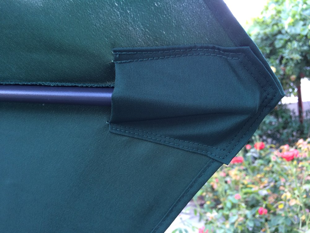 BELLRINO DECOR Replacement Hunter Green " STRONG & THICK " Umbrella Canopy for 9ft 6 Ribs (Canopy Only)