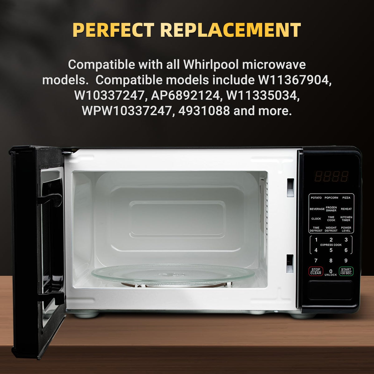 12" Microwave Replacement Turntables, Microwave Gl
