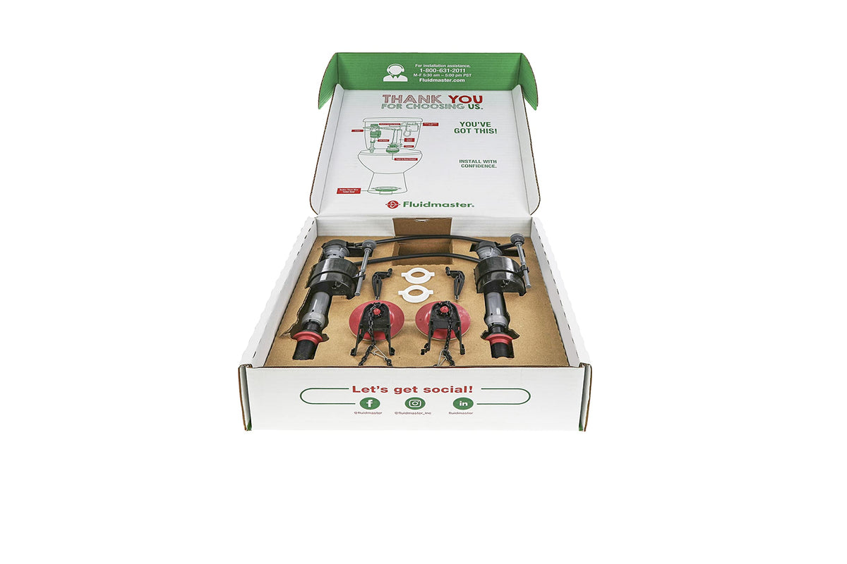 Fluidmaster 400A Fill Valve & 2-Inch Flapper Toilet Repair Kit