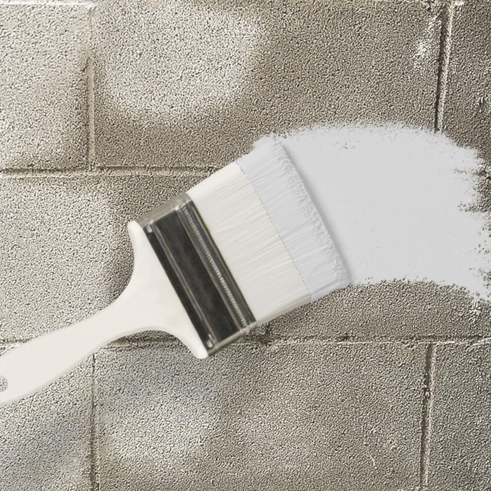 DRYLOK 90237 Synthetic Bristle Masonry Brush, 4-Inch, 4 Inch, White