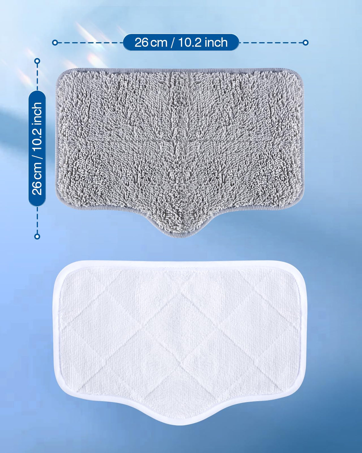 LABIGO 6 Pack Steam Mop Replacement Pads for Multi-Surface Cleaning