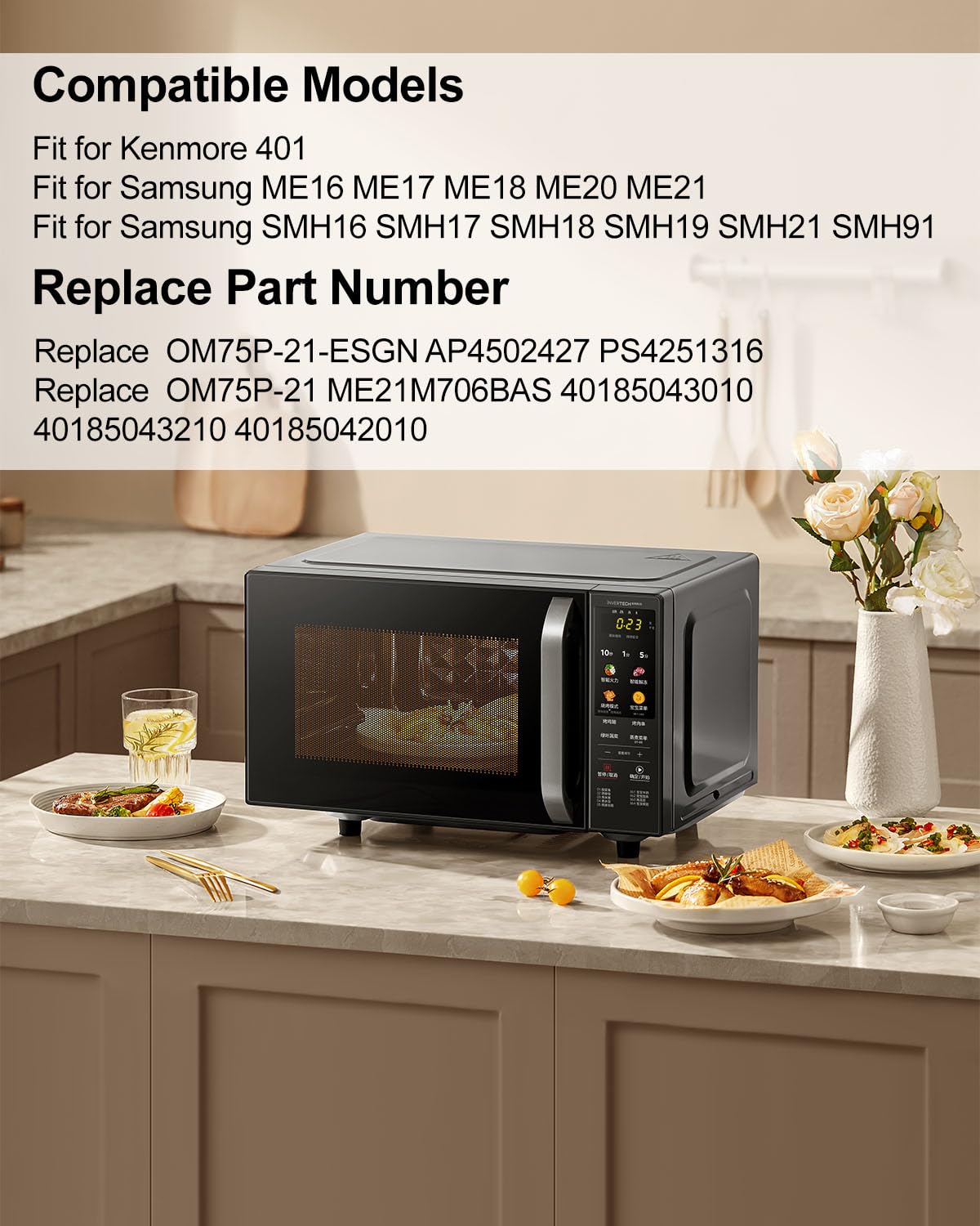 OM75P-21-ESGN Microwave Magnetron Fit for Samsung Microwave ME SMH Series