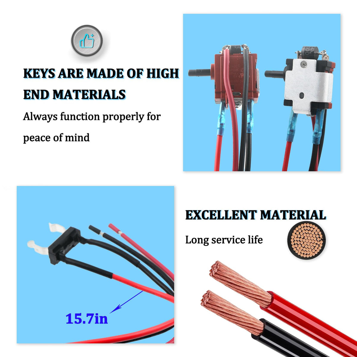 291632001 Genuine Switch Wiring Harness OME Part for Ryobi Leaf Blower (UL)